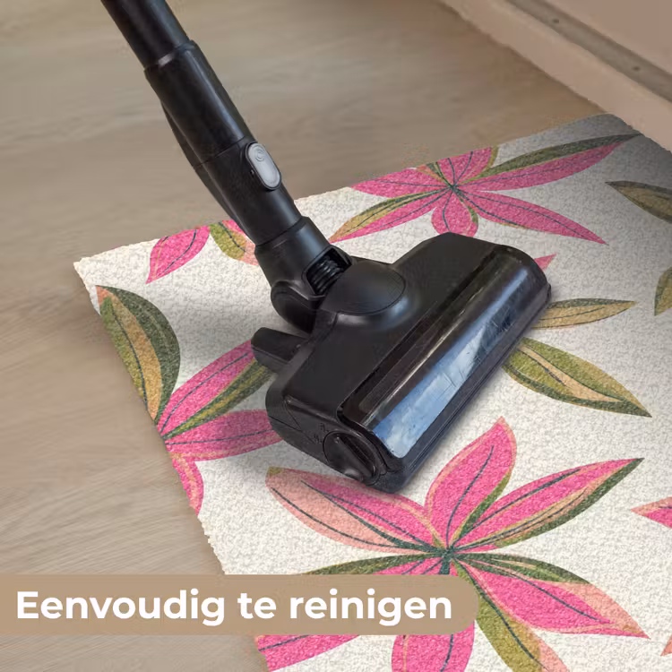 Tropisch - Bloem - Roze Deurmat klein 898 -reinigen_NL