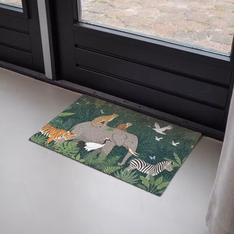 Tropisch - Jungle - Groen Deurmat klein -sfeer2