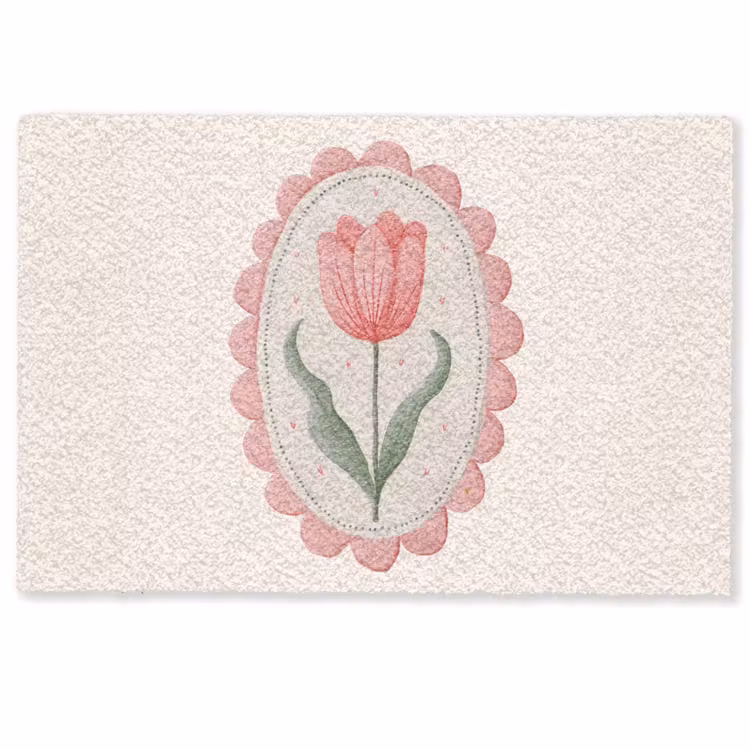 Tulp - Lijst - Ovaal - Illustratie Deurmat klein -zkaufland3d
