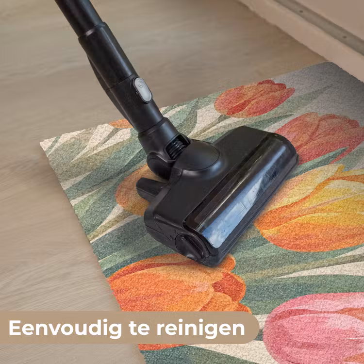Tulpen - Abstract - Kleurrijk Deurmat klein -reinigen_NL