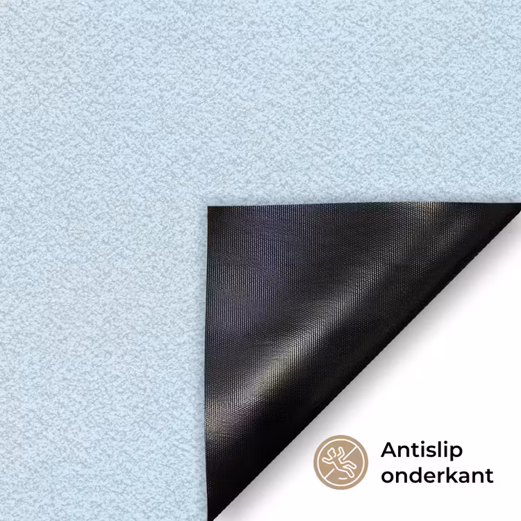 Tulpen - Blauw - Bladeren Deurmat klein -antislip_NL