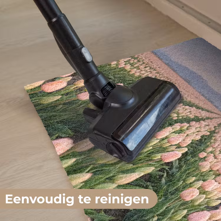 Tulpen - Landschap - Roze Deurmat klein -reinigen_NL