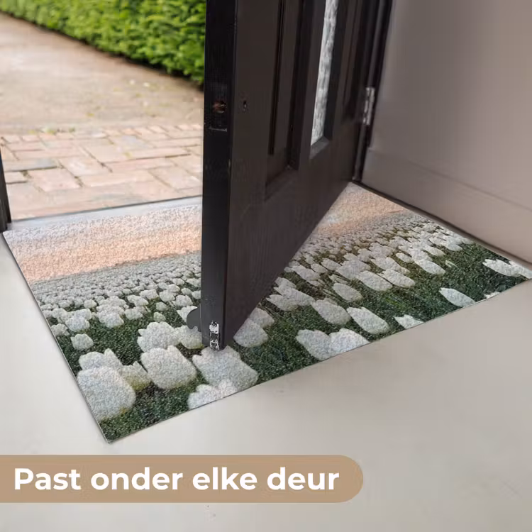 Tulpen - Landschap - Wit Deurmat klein -USP_NL