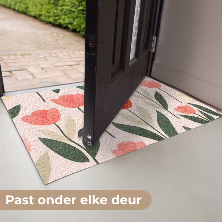 Tulpen - Modern - Roze Deurmat klein -USP_NL