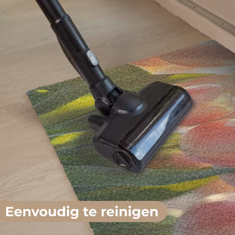 Tulpen - Roze - Zonnestralen Deurmat klein -reinigen_NL