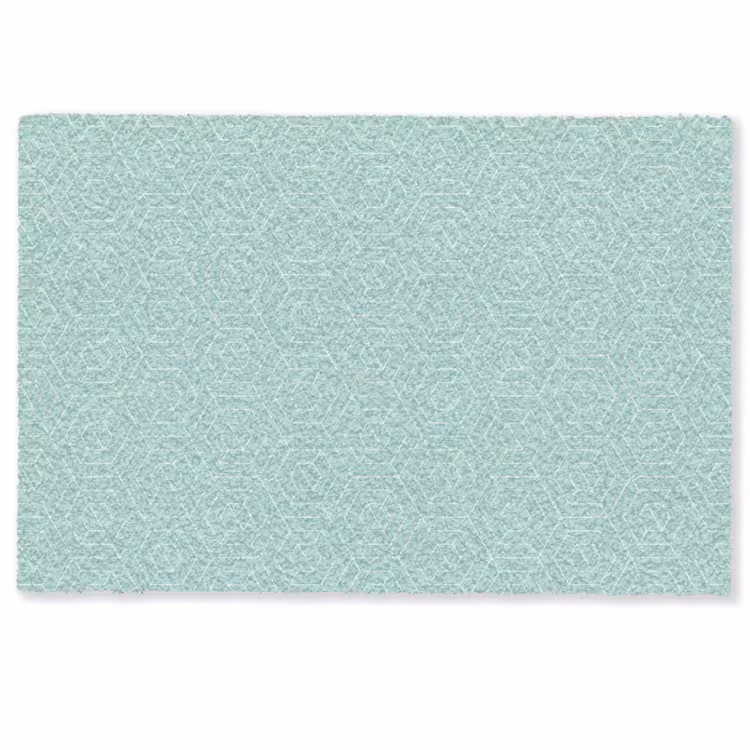 Turquoise - Patroon - Lijnen Deurmat klein 898 -zkaufland3d