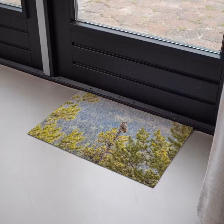 Uil - Oehoe - Bomen - Natuur Deurmat klein -sfeer2