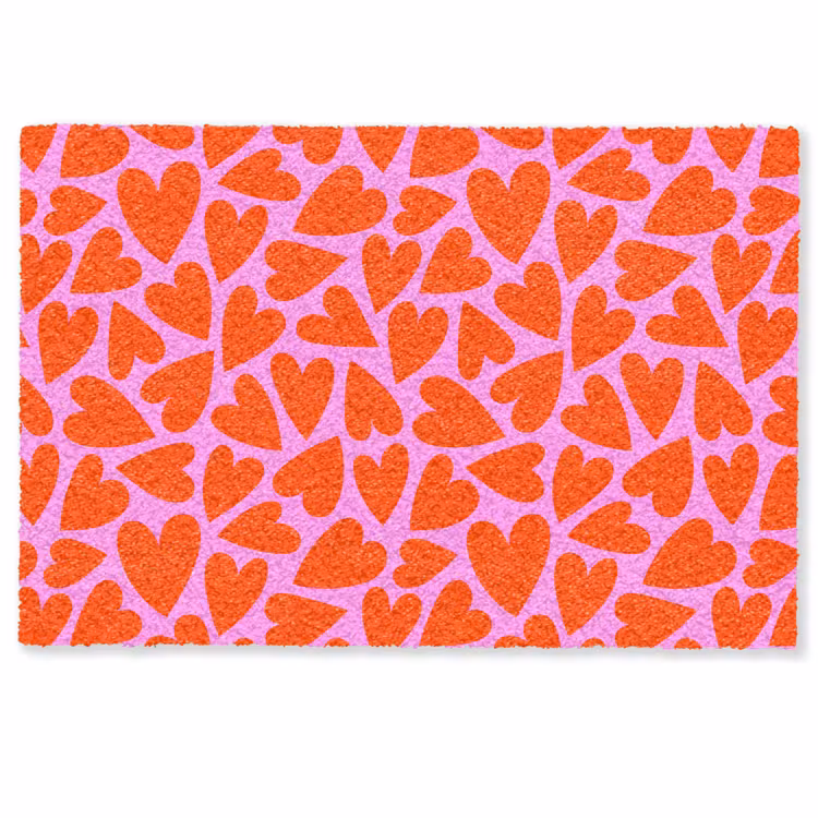 Valentijn - Patroon - Roze - Rood Deurmat klein 898 -zkaufland3d