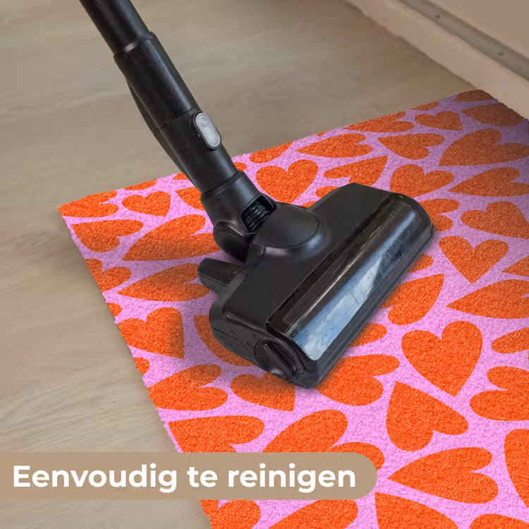 Valentijn - Patroon - Roze - Rood Deurmat klein 898 -reinigen_NL