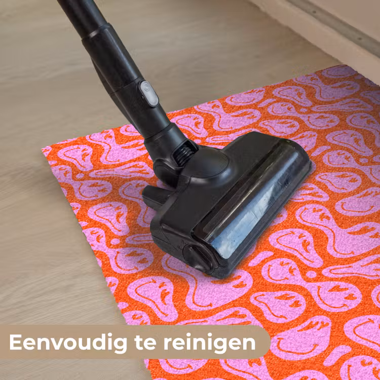 Valentijn - Smiley - Rood - Roze Deurmat klein 898 -reinigen_NL