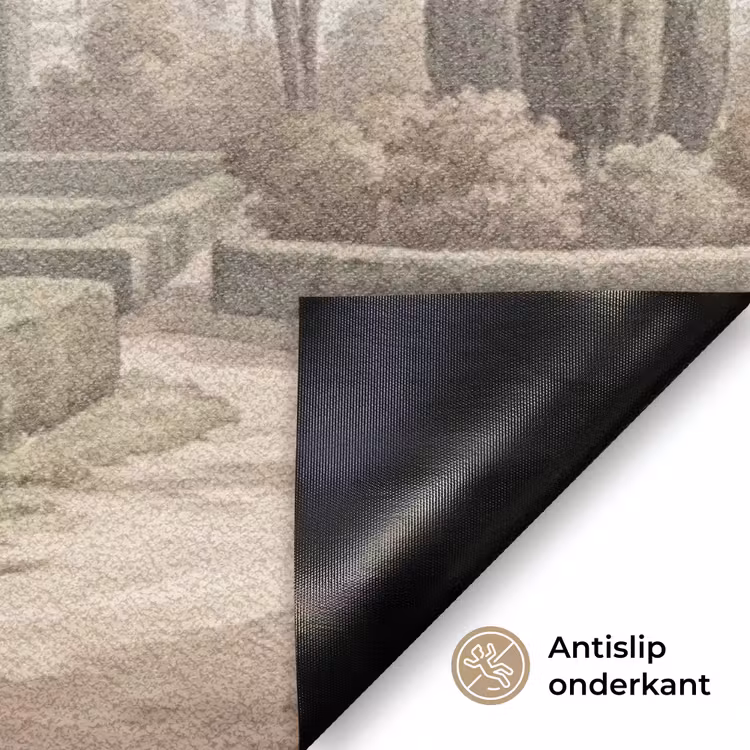 Vallei - Tuin - Natuur - Groen Deurmat klein -antislip_NL
