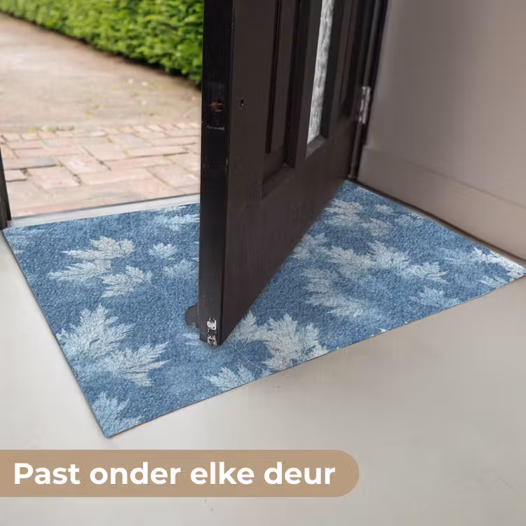 Varen - Botanisch - Patroon - Grijsblauw Deurmat klein 898 -USP_NL