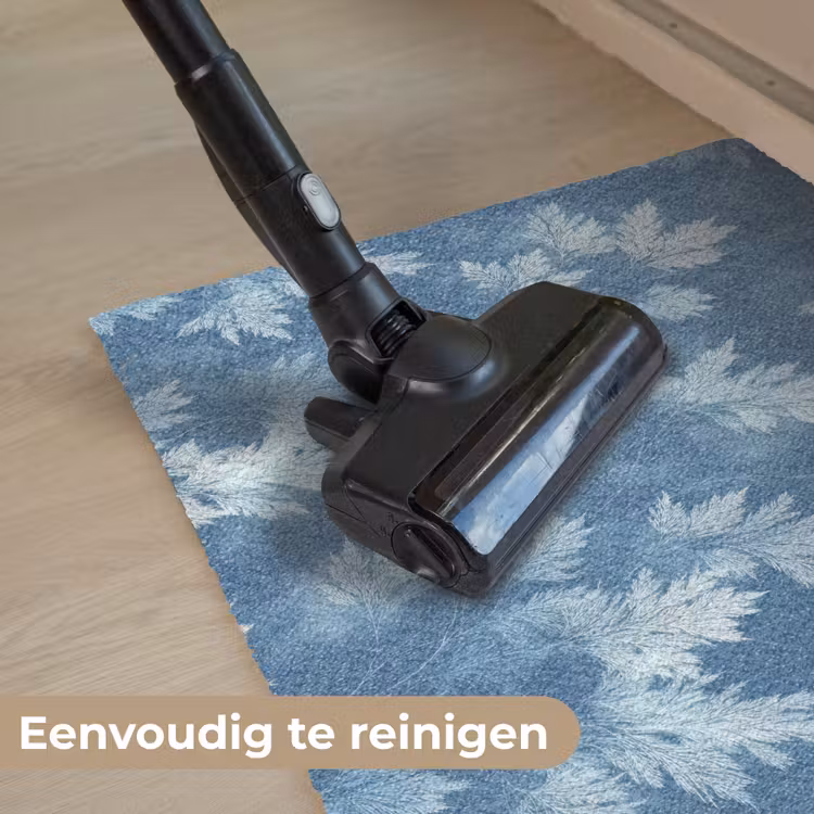 Varen - Botanisch - Patroon - Grijsblauw Deurmat klein 898 -reinigen_NL