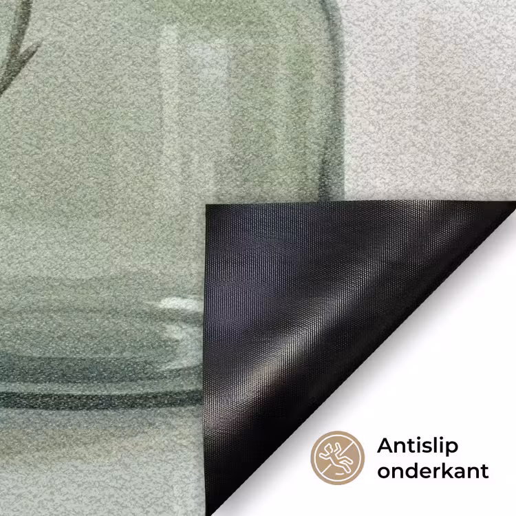 Vazen - Bladeren - Groen Deurmat klein -antislip_NL