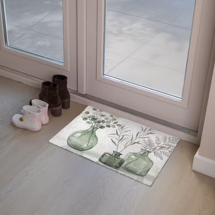 Vazen - Bladeren - Groen Deurmat klein -sfeer3