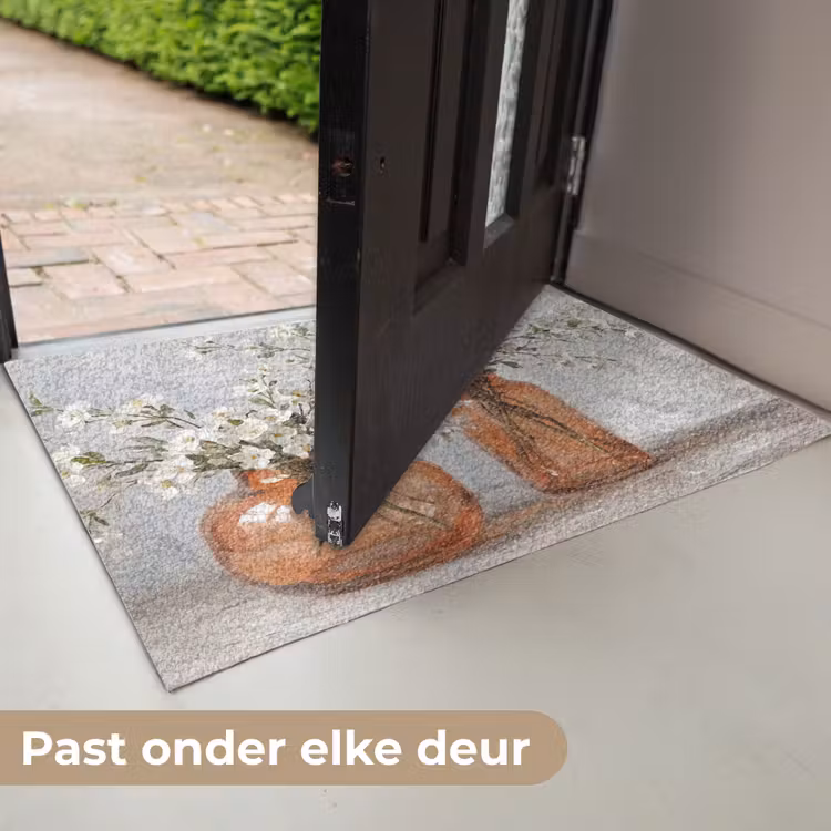 Vazen - Bloemen - Oranje Deurmat klein -USP_NL