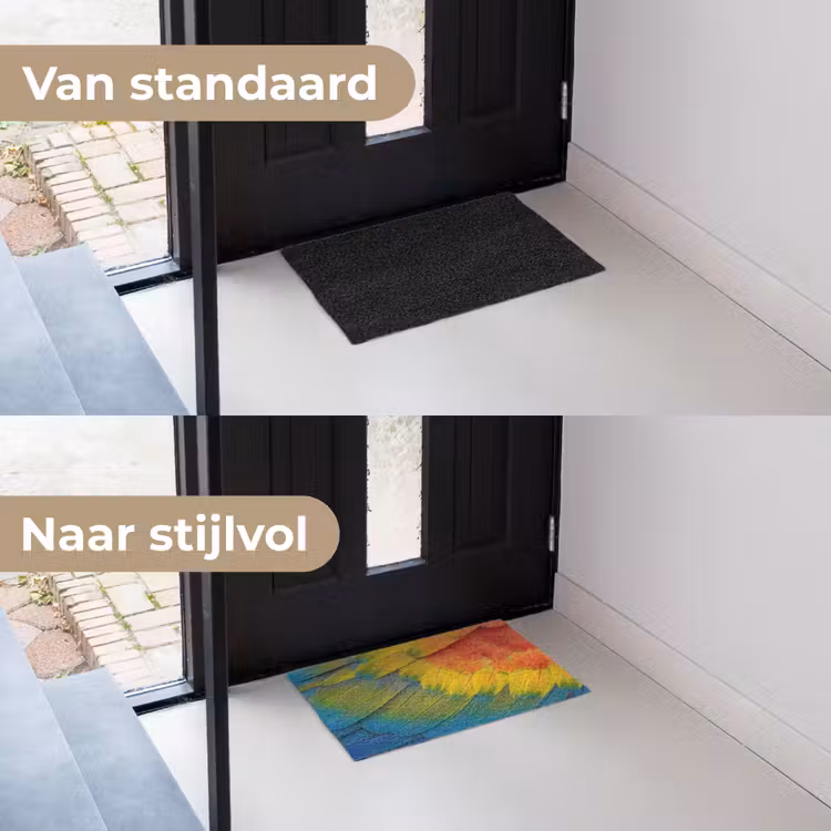 Veren - Ara - Kleurrijk Deurmat klein -voor-na_NL