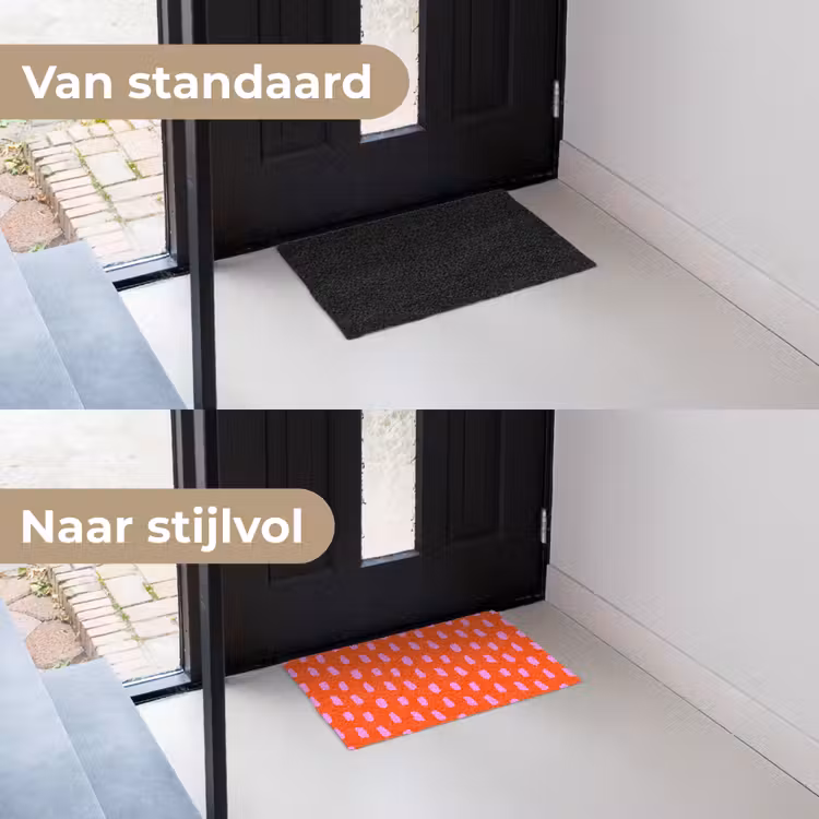 Verf - Roze - Rood Deurmat klein 898 -voor-na_NL