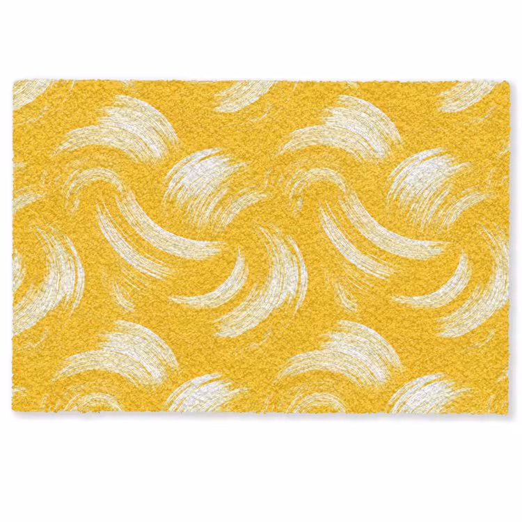 Verfstreken - Abstract - Dynamisch - Geel Deurmat klein 898 -zkaufland3d