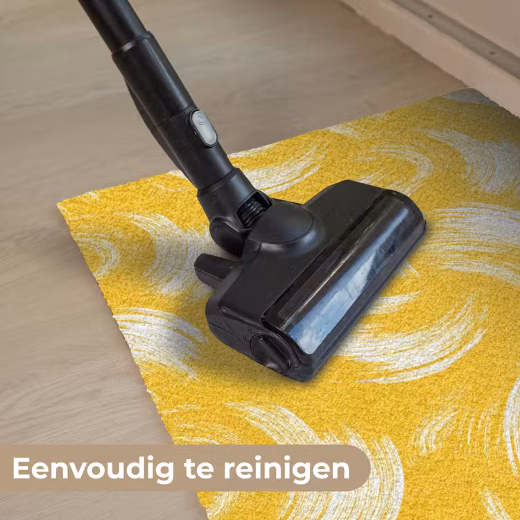 Verfstreken - Abstract - Dynamisch - Geel Deurmat klein 898 -reinigen_NL