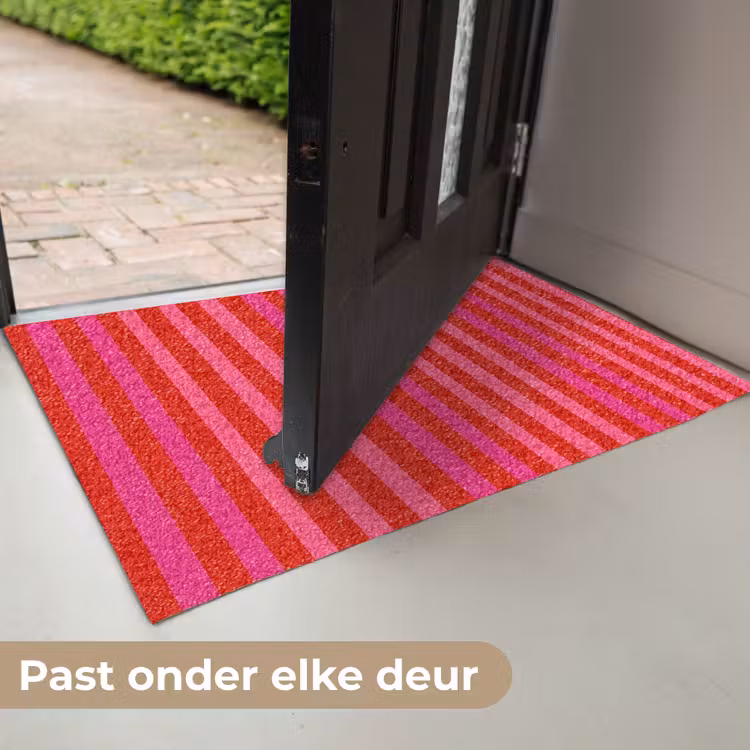 Verticaal - Strepen - Roze Deurmat klein 898 -USP_NL
