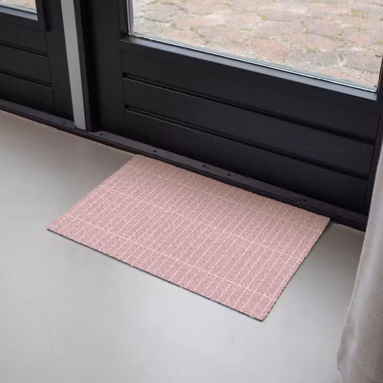 Verticaal - Wandtegel - Lichtroze Deurmat klein 898 -sfeer2