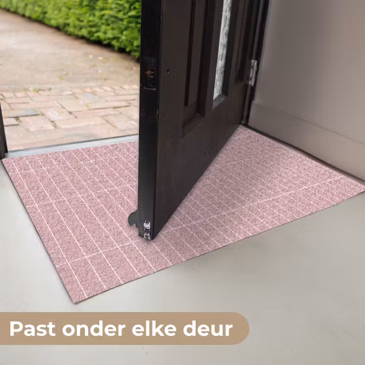 Verticaal - Wandtegel - Lichtroze Deurmat klein 898 -USP_NL