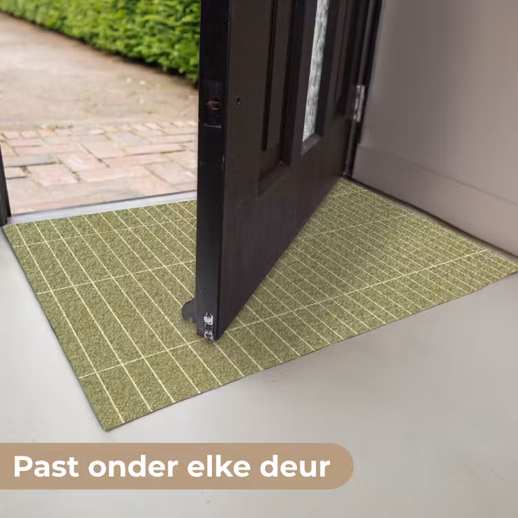 Verticaal - Wandtegel - Olijfgroen Deurmat klein 898 -USP_NL
