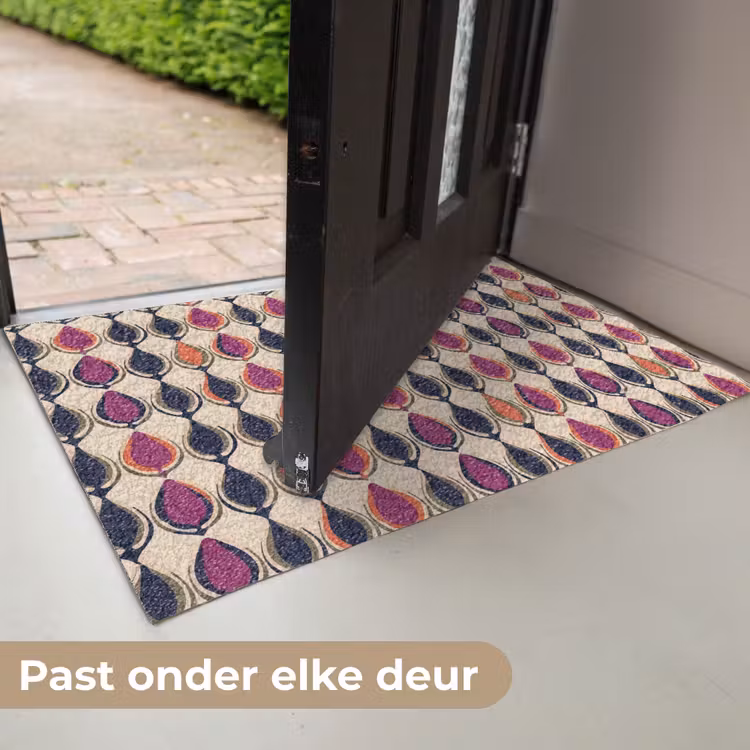 Vintage - Retro - Kleurrijk Deurmat klein 898 -USP_NL