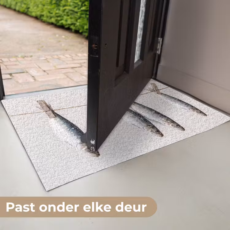 Deurmat - Vis - Hangend - Eten - Vis - Hangend - Eten Deurmat klein