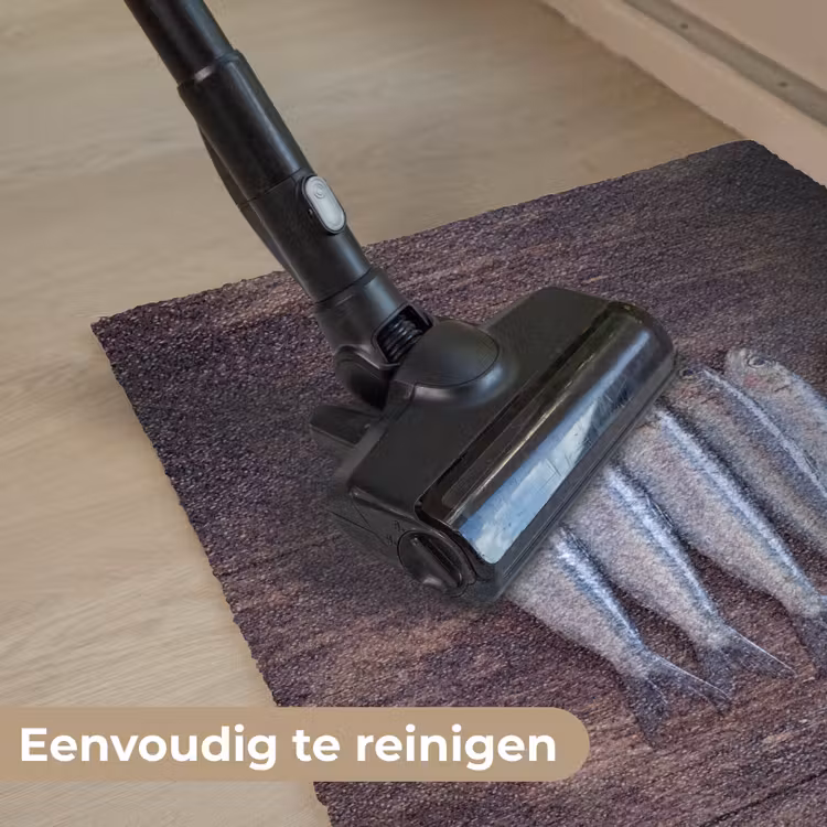 Deurmat - Vis - Hout - Eten - Vis - Hout - Eten Deurmat klein