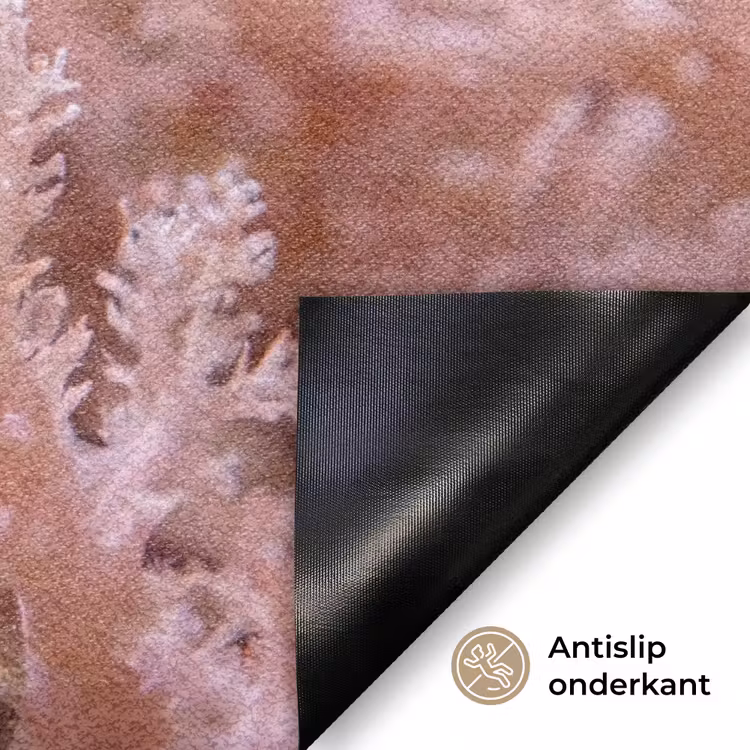 Vis - Koraal - Oceaan - Macro - Oranje Deurmat klein -antislip_NL