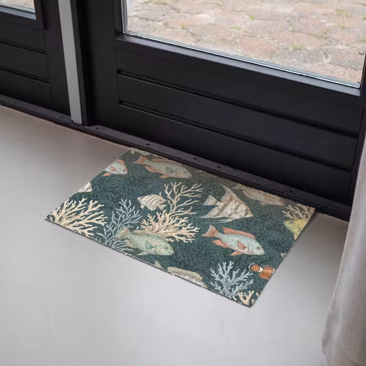 Vis - Koraal - Onderwater - Illustratie Deurmat klein -sfeer2