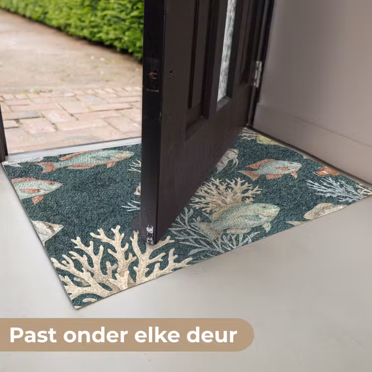 Vis - Koraal - Onderwater - Illustratie Deurmat klein -USP_NL