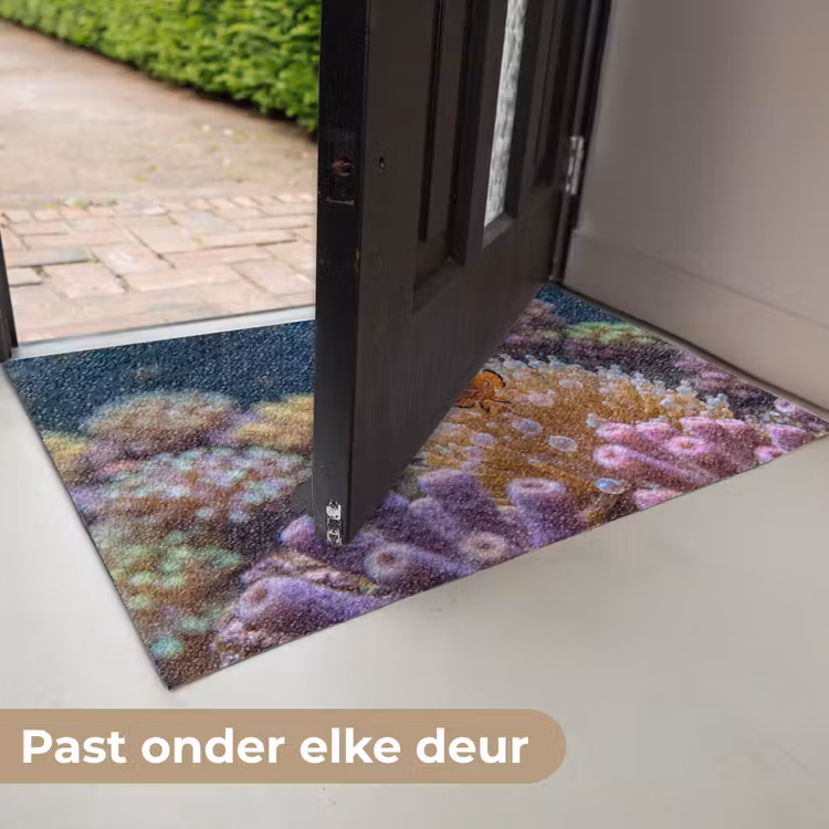 Vis - Koraal - Onderwater - Oranje - Dieren Deurmat klein -USP_NL