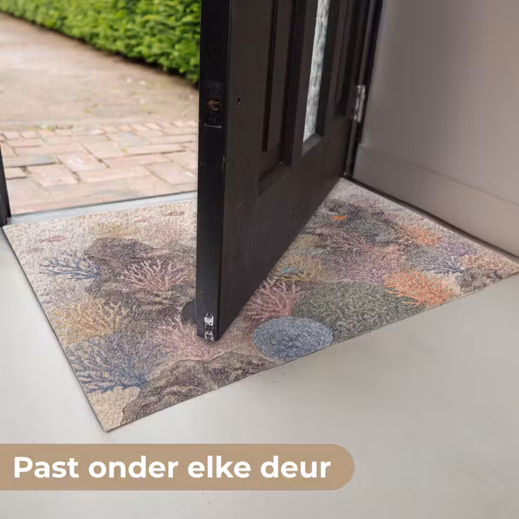 Vis - Koraalrif - Onderwaterwereld - Illustratie Deurmat klein -USP_NL