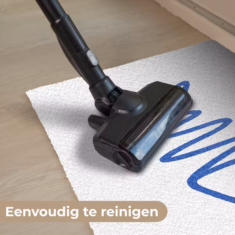 Vis - Minimalistisch - Blauw - Lijn Deurmat klein -reinigen_NL