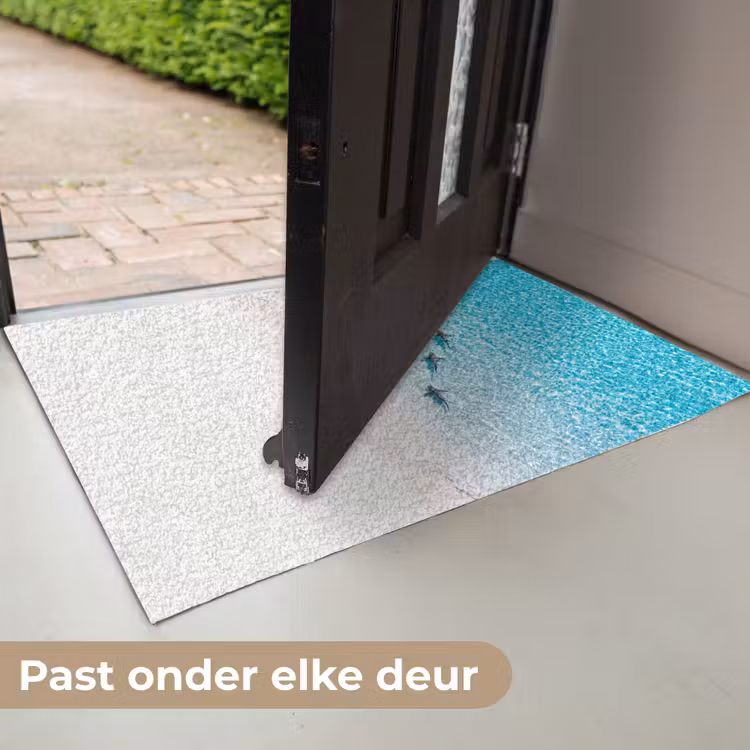 Vis - Oceaan - Strand - Turquoise - Natuur Deurmat klein -USP_NL