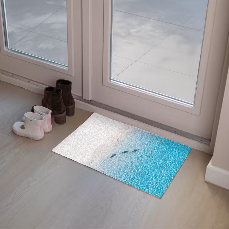 Vis - Oceaan - Strand - Turquoise - Natuur Deurmat klein -sfeer3