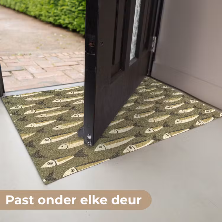 Vis - Patroon - Groen Deurmat klein 898 -USP_NL