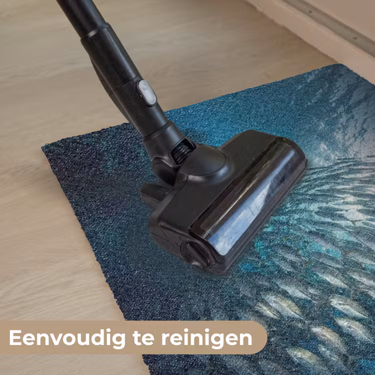 Vis - School - Oceaan - Natuur - Blauw Deurmat klein -reinigen_NL