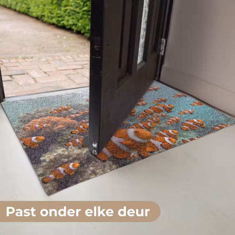 Vis - School - Onderwater - Dieren - Oranje Deurmat klein -USP_NL