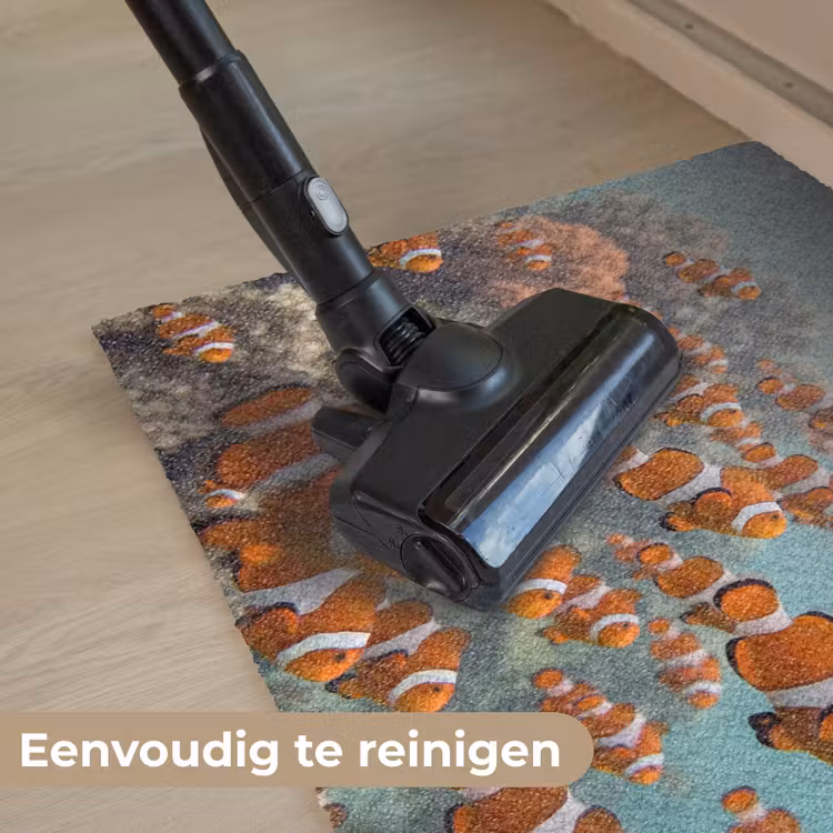 Vis - School - Onderwater - Dieren - Oranje Deurmat klein -reinigen_NL