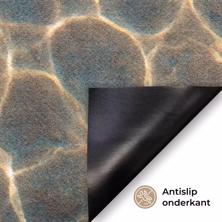Vis - Water - Dieren - Oranje - Goud Deurmat klein -antislip_NL