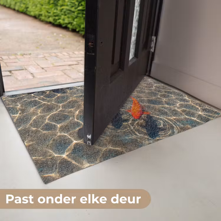 Vis - Water - Dieren - Oranje - Goud Deurmat klein -USP_NL