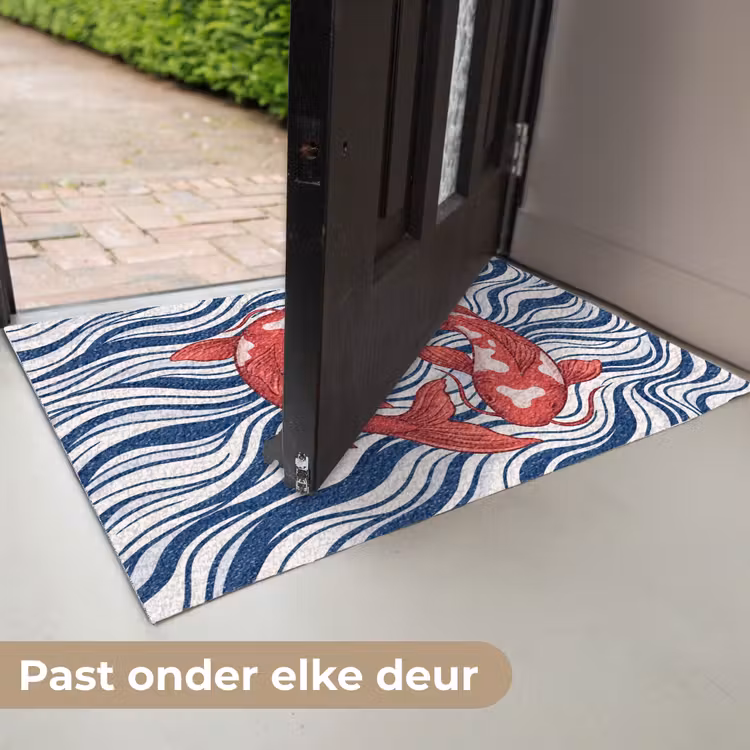 Vis - Water - Natuur - Illustratie - Rood Deurmat klein -USP_NL