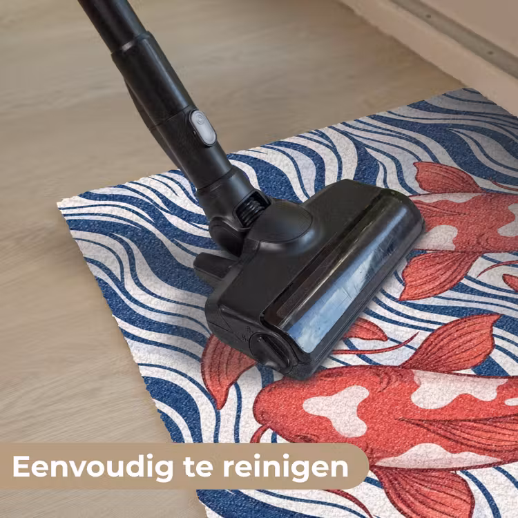 Vis - Water - Natuur - Illustratie - Rood Deurmat klein -reinigen_NL