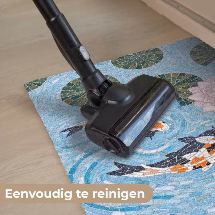 Vis - Water - Natuur - Mozaïek - Blauw Deurmat klein -reinigen_NL