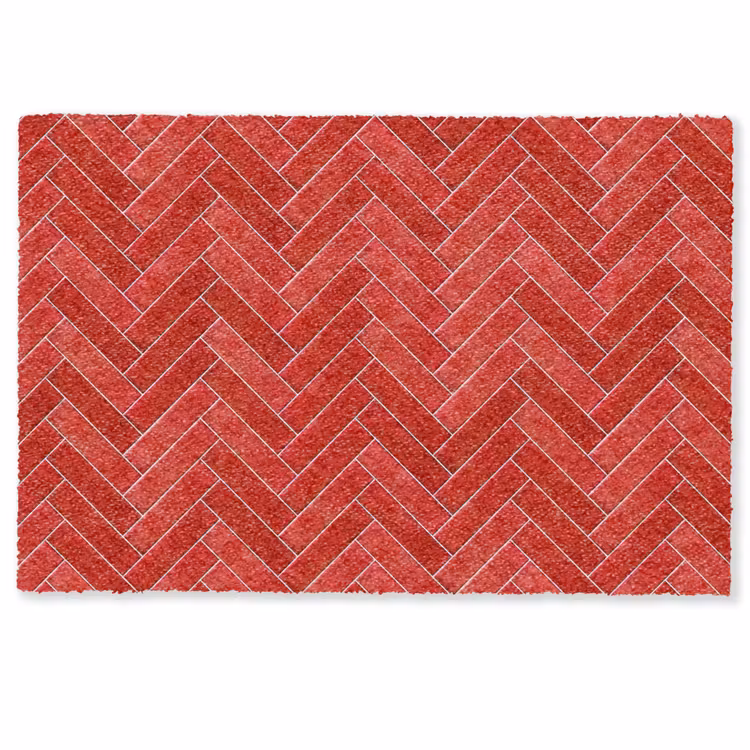 Visgraat - Tegel - Rood Deurmat klein 898 -zkaufland3d