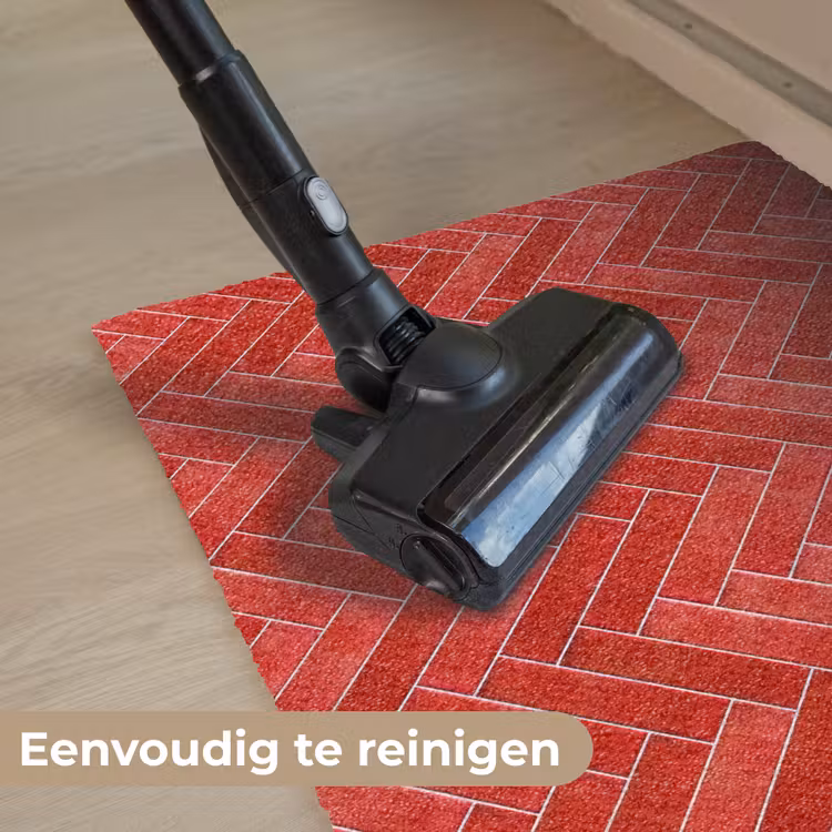 Visgraat - Tegel - Rood Deurmat klein 898 -reinigen_NL